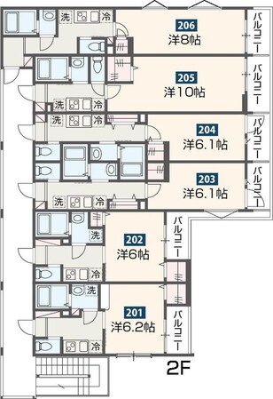 MELDIA大和田IVの物件間取画像